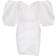 Milla White Cute mini dress with doll sleeves