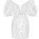 Milla White Cute mini dress with doll sleeves