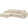 Stella Trading Barura Cream Sofa 333cm 3-Sitzer