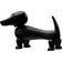 Kay Bojesen Dog Black Dekorationsfigur 19.5cm