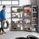 VonHaus Garage Black Shelving System 70x180cm