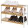 Songmics Bamboo Natural/White Skoställ 70x55cm