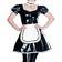 MINUSE Sexy French Maid Latex Dress with Apron