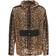 Dolce & Gabbana Hooded Jacket with Leopard Crespo - Print