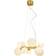 Aneta Molekyl Round Matt Brass/Opal White Pendellampa 50cm