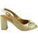 Platin Genuine Leather Low Heel - Green