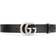 Gucci Double G Buckle Full Grain Leather Belt - Black