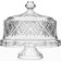 Godinger Dublin Crystal Footed Cake Plate 12" 2pcs