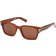 Zegna Men's Acetate Rectangle Shiny Light Brown