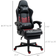 Vinsetto Diamond PU Leather Swivel Recliner Gaming Chair - Black