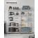Songmics GLR40SV Silver Hyllsystem 90x180cm