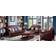 JVMoebel Classic Couches Brown Sofa 220cm 3Stk. 6-Sitzer