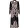 Neo Noir Nova Paisley Border Dress - Black