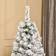 Homcom Prelit Snow Flocked Green/White Christmas Tree 152cm