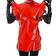 Red & Black Sexy French Maid Latex Apron