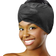 Donna Satin Wrap Cap - Black