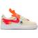 Nike Force 1 Low LV8 EasyOn PSV - Coconut Milk/Coconut Milk/White/Bright Crimson