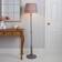 Dunelm Tofty Grey Floor Lamp 138cm