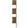 vidaXL 815210 Smoked Oak Vägghylla 20cm
