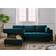 Lisa Bed Function With Footstool Peacock Blue Sofa 222cm 4 Seater