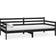 vidaXL Day Bed Black Sofá 204cm Sofá 2 Plazas