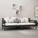 vidaXL Day Bed Black Soffa 204cm 2-sits