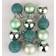 Shatchi Christmas Baubles Shatterproof Turquoise Christmas Tree Ornament 12pcs