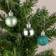 Shatchi Christmas Baubles Shatterproof Turquoise Christmas Tree Ornament 12pcs