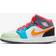 Nike Air Jordan 1 Mid SE GS - White/Dark Shadow/Hyper Pink/Taxi