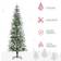 Homcom Snow Flocked Artificial Green Christmas Tree 213.4cm