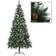 vidaXL Illuminated Green/White Christmas Tree 210cm