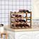 Homcom Free Standing Brown Wine Rack 43x38cm