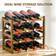 Homcom Free Standing Brown Wine Rack 43x38cm