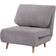 Homcom Folding Light Grey Sofa 89cm 1-Sitzer