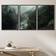 IDEA4WALL Misty Forest Black Framed Art 40.6x61cm 3pcs