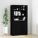 vidaXL Highboard Black Skænk 80x70cm
