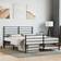 vidaXL Metal Bed Frame with Headboard and Footboard Sengeramme 120x190cm