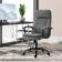 Vinsetto 2-Point Massage Grey Office Chair 121cm