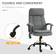 Vinsetto 2-Point Massage Grey Office Chair 121cm