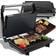 Retoo Kontaktgrill tischgrill elektrogrill 750w sandwichtoaster sandwichmaker Schwarz unzutreffend