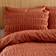 Catherine Lansfield Terracotta Seersucker Duvet Cover Orange (200x200cm)