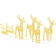 vidaXL Reindeers & Sleigh White Julelampe 55.1cm 5stk