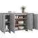 vidaXL Engineered Wood Grey Sonoma Buffet 135x75cm