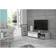 Forte Furniture Pilvi Contemporary White/Light Grey Concrete TV-bänk 120x31.8cm