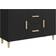 vidaXL Engineered Wood Black Buffet 100x60cm