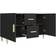 vidaXL Engineered Wood Black Buffet 100x60cm