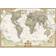 National Geographic Executive Political World Map Mural Gold Tavla 295.3x195.6cm