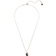 Swarovski Swan Pendant Necklace - Rose Gold/Black/Transparent