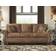 Ashley Larkinhurst Faux Leather Brown Sofa 89" 3 Seater