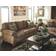 Ashley Larkinhurst Faux Leather Brown Sofa 89" 3 Seater